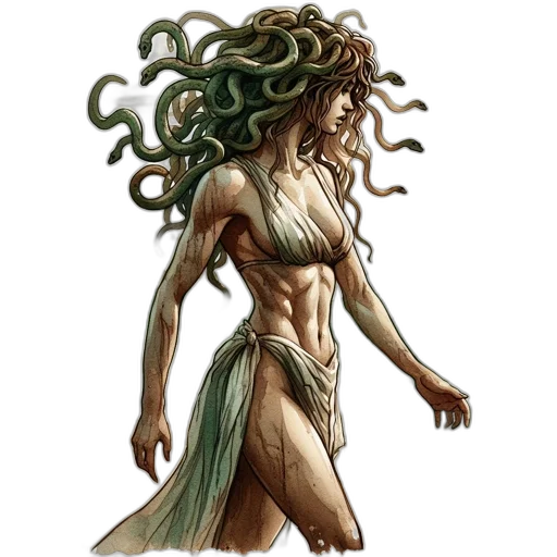 hair, creature, dress, concept art transparent PNG cut-out