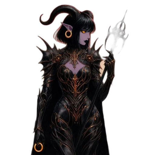 creature, staff, dress, mask transparent PNG cut-out