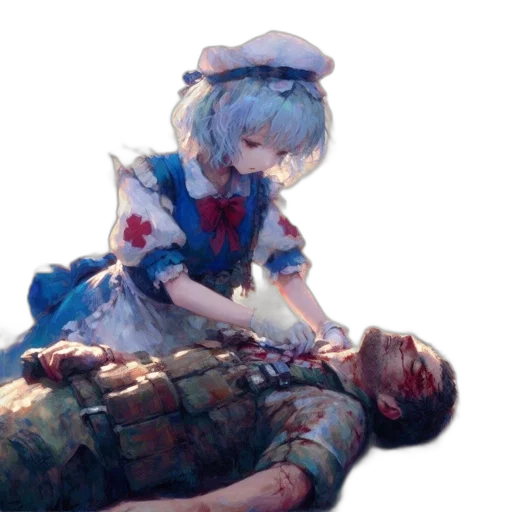 weapon, dress, face, sword transparent PNG cut-out