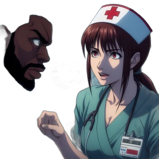 staff, face, anime, concept art transparent PNG cut-out