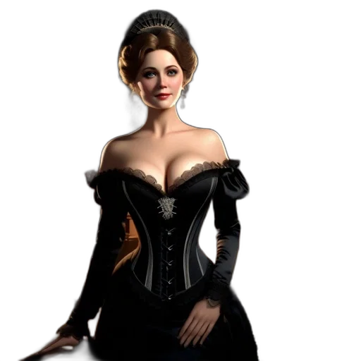 dress, crown, fantasy art, concept art transparent PNG cut-out