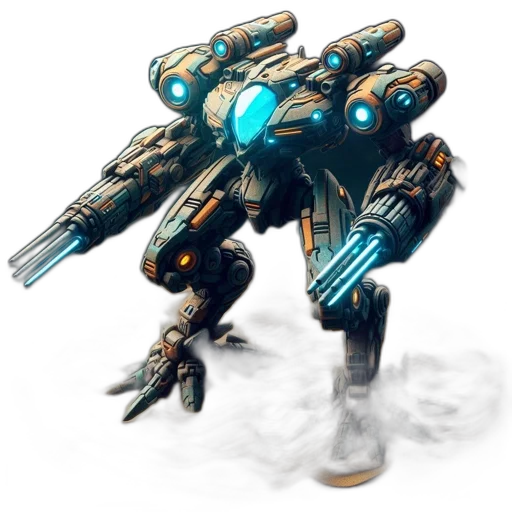 robot, weapon, creature, concept art transparent PNG cut-out