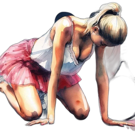 dress, watercolor, photorealistic, concept art transparent PNG cut-out