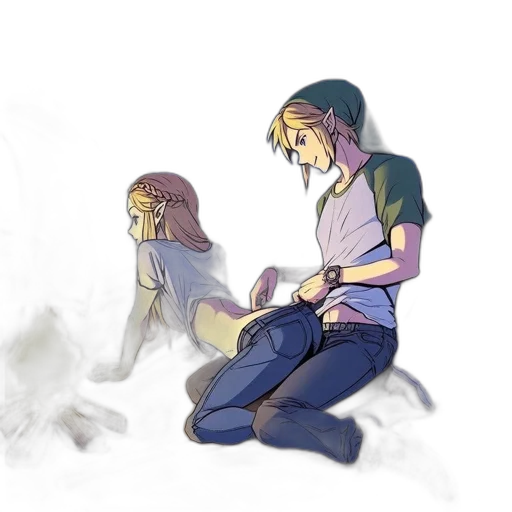 concept art, watercolor, anime, pixel art transparent PNG cut-out
