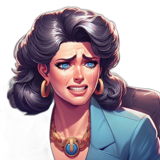 face, comic book art, concept art, cartoon transparent PNG cut-out