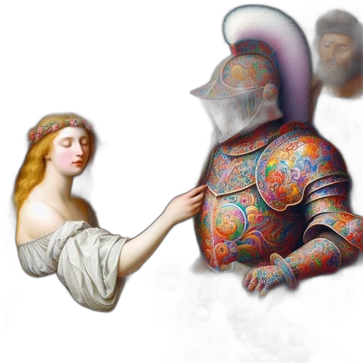 robot, dress, bottle, hat transparent PNG cut-out