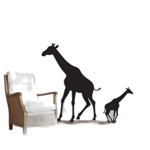 furniture, animal, concept art, 3d render transparent PNG cut-out