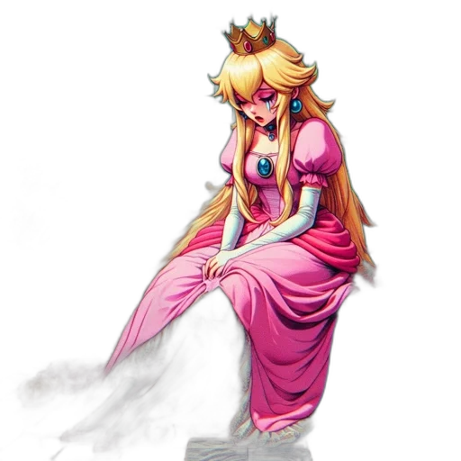 crown, dress, staff, concept art transparent PNG cut-out