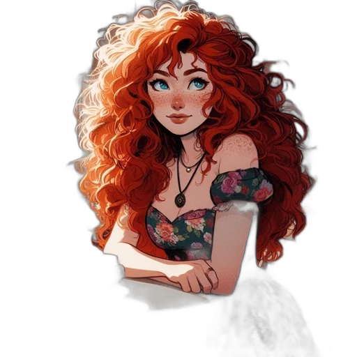 dress, crown, hair, flower transparent PNG cut-out
