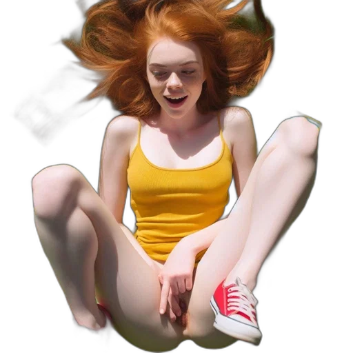 hair, creature, shoes, dress transparent PNG cut-out