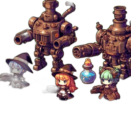 robot, staff, weapon, concept art transparent PNG cut-out