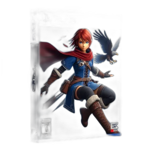 concept art, 3d render, fantasy art, pixel art transparent PNG cut-out