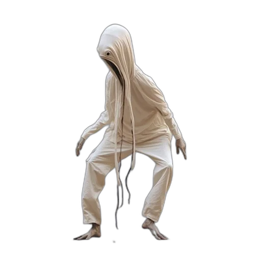 creature, mask, jacket, dress transparent PNG cut-out