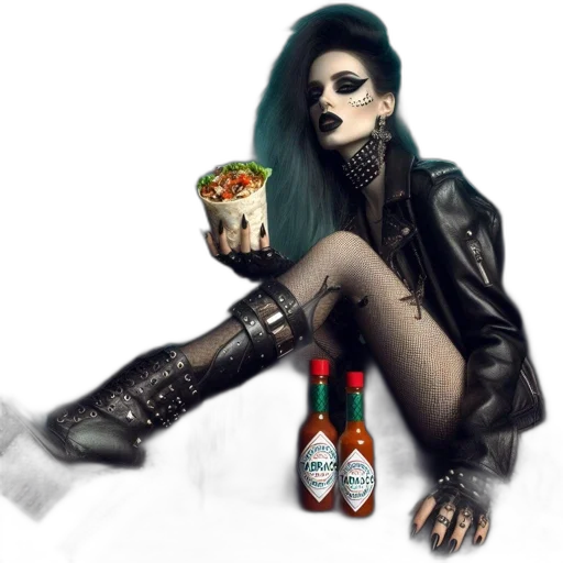 food, jacket, cyberpunk, concept art transparent PNG cut-out