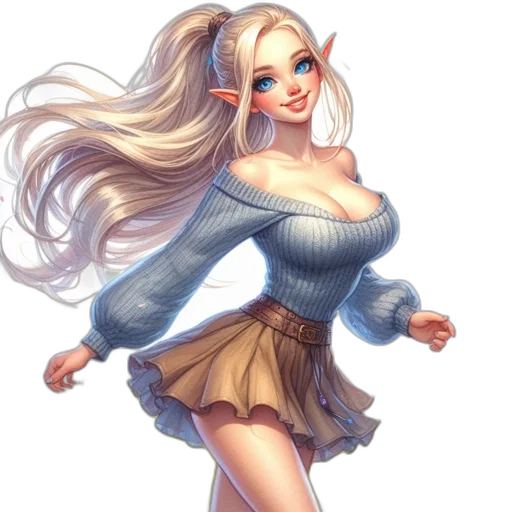 dress, fantasy art, concept art, pixel art transparent PNG cut-out