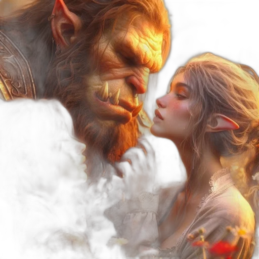 fantasy art, concept art, photorealistic, comic book art transparent PNG cut-out