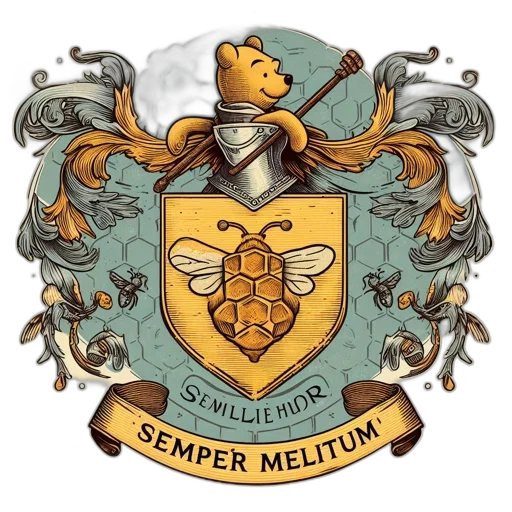 coat, arms, features, golden transparent PNG cut-out