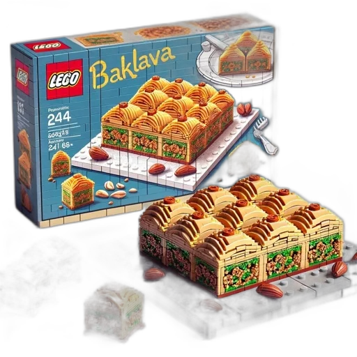 food, 244-piece, lego, set transparent PNG cut-out