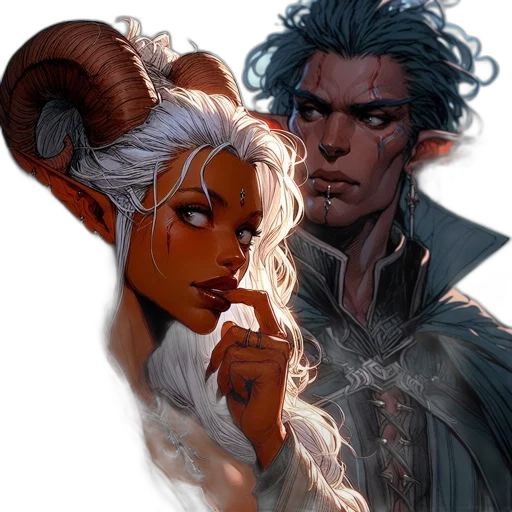 concept art, fantasy art, comic book art, watercolor transparent PNG cut-out
