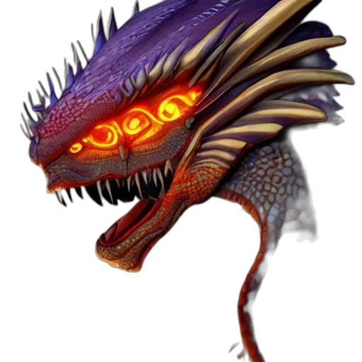 dragon, creature, staff, animal transparent PNG cut-out