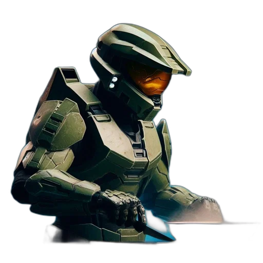 robot, weapon, concept art, 3d render transparent PNG cut-out