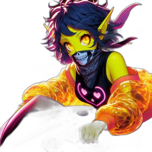 mask, staff, concept art, fantasy art transparent PNG cut-out