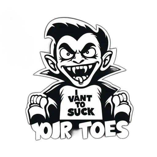 shoes, cartoon, illustrated, vampire transparent PNG cut-out