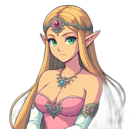 dress, crown, jewelry, fantasy art transparent PNG cut-out