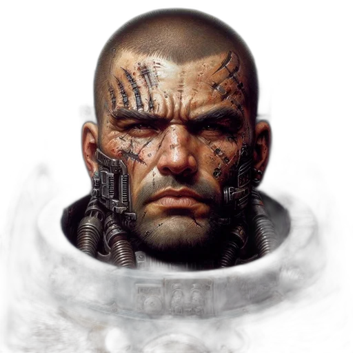 face, concept art, photorealistic, fantasy art transparent PNG cut-out
