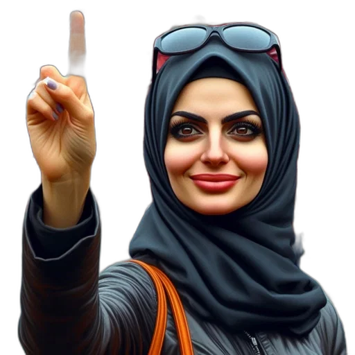 face, weapon, comic book art, photorealistic transparent PNG cut-out