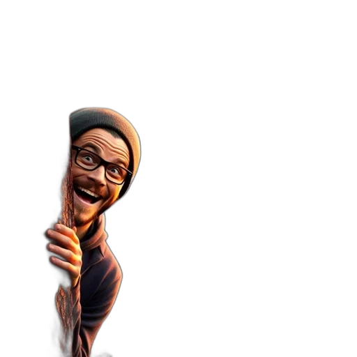 staff, face, weapon, creature transparent PNG cut-out