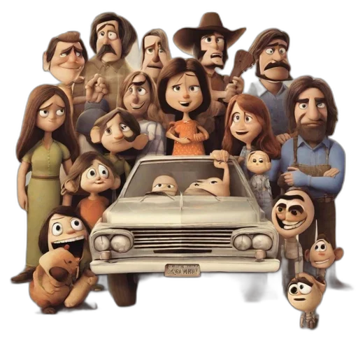 car, hair, concept art, cartoon transparent PNG cut-out