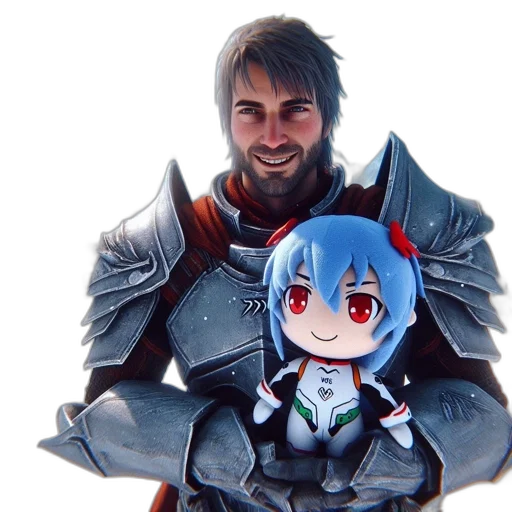 sword, weapon, robot, jacket transparent PNG cut-out