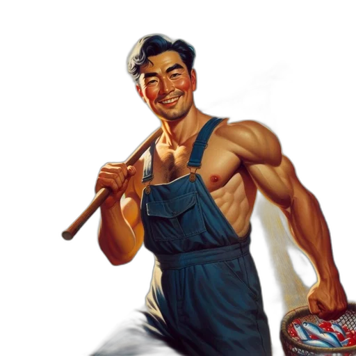 staff, weapon, oil painting, photorealistic transparent PNG cut-out