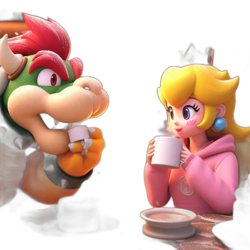 3d render, concept art, pixel art, vaporwave transparent PNG cut-out