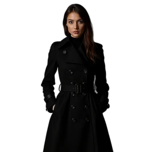 jacket, dress, staff, dark transparent PNG cut-out