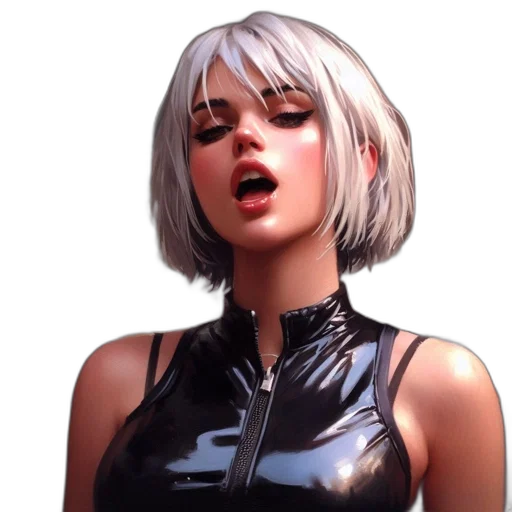 face, jacket, dress, robot transparent PNG cut-out