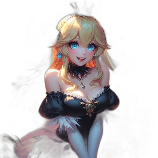 dress, crown, weapon, robot transparent PNG cut-out