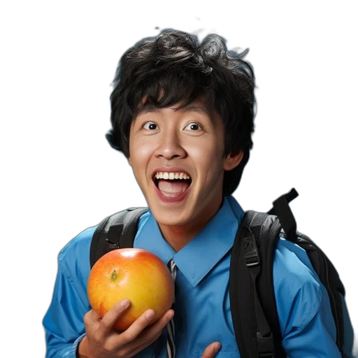 staff, food, face, jacket transparent PNG cut-out