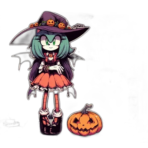 hat, staff, creature, pixel art transparent PNG cut-out