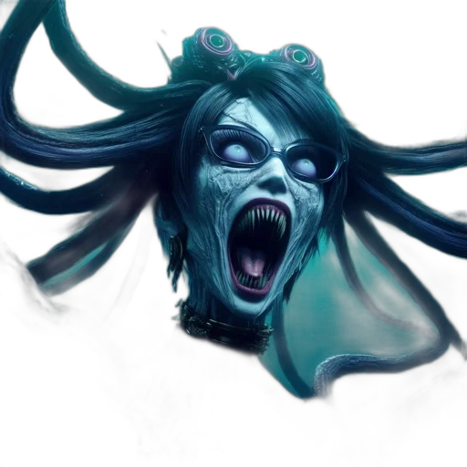 creature, mask, face, hair transparent PNG cut-out