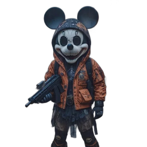 jacket, weapon, animal, mask transparent PNG cut-out