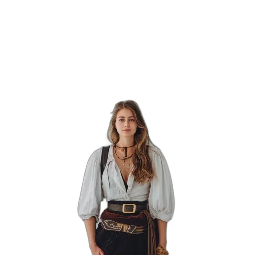 staff, jacket, sword, dress transparent PNG cut-out