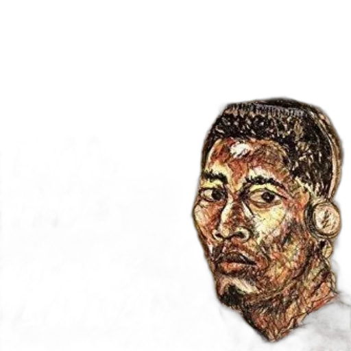 face, mask, hair, staff transparent PNG cut-out