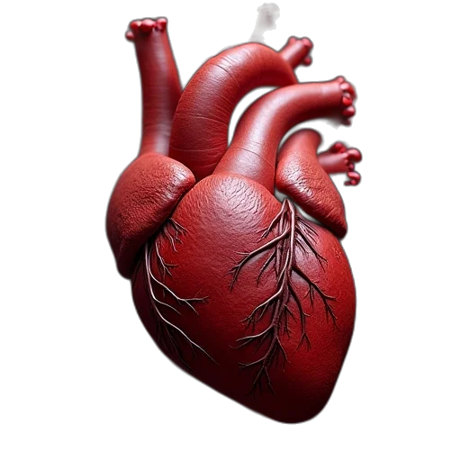 3d render, photorealistic, concept art, heart transparent PNG cut-out