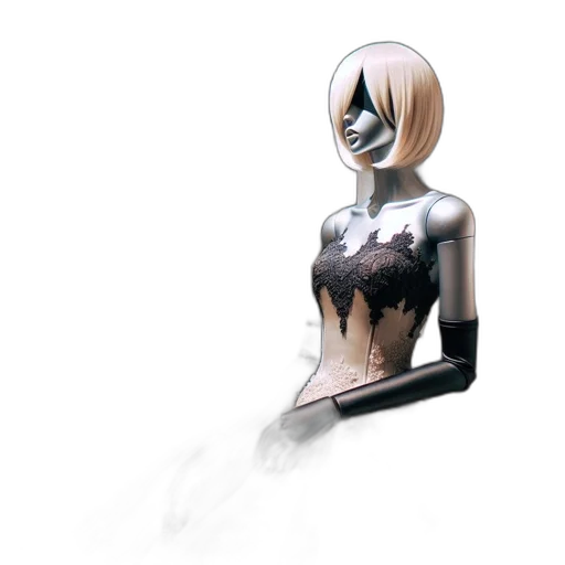 robot, dress, mask, jewelry transparent PNG cut-out