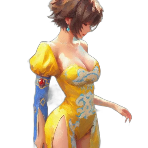 dress, crown, concept art, fantasy art transparent PNG cut-out