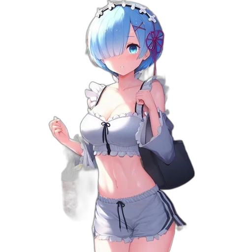 dress, robot, staff, weapon transparent PNG cut-out