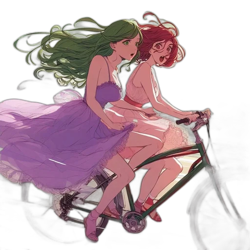 dress, concept art, watercolor, vaporwave transparent PNG cut-out