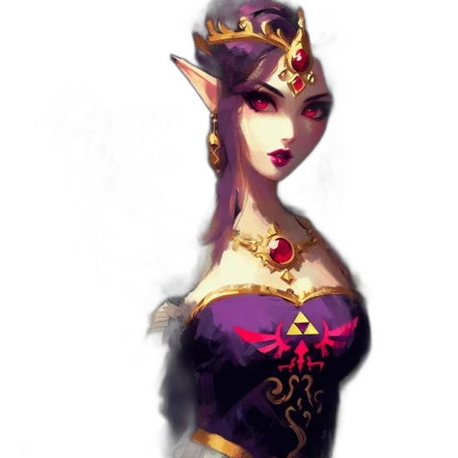 crown, dress, jewelry, staff transparent PNG cut-out
